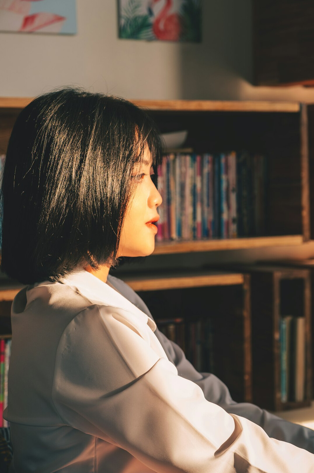 nurse studying books