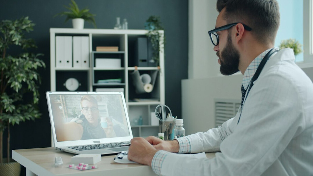 online medical course laptop
