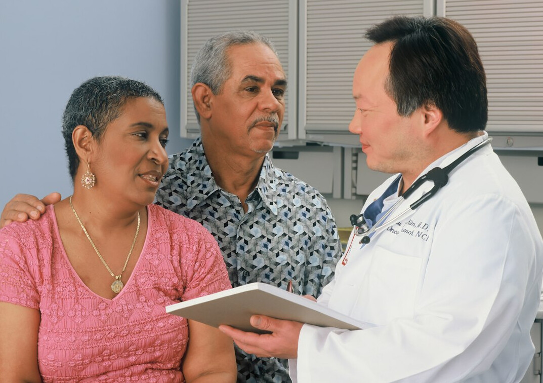 group of doctors discussing case